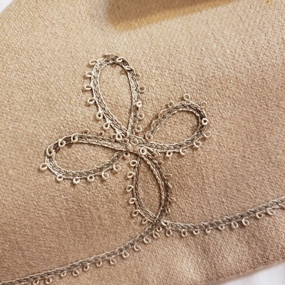 Tan Vintage Wool Jacket with Detachable Collar - Picture 5 of 8